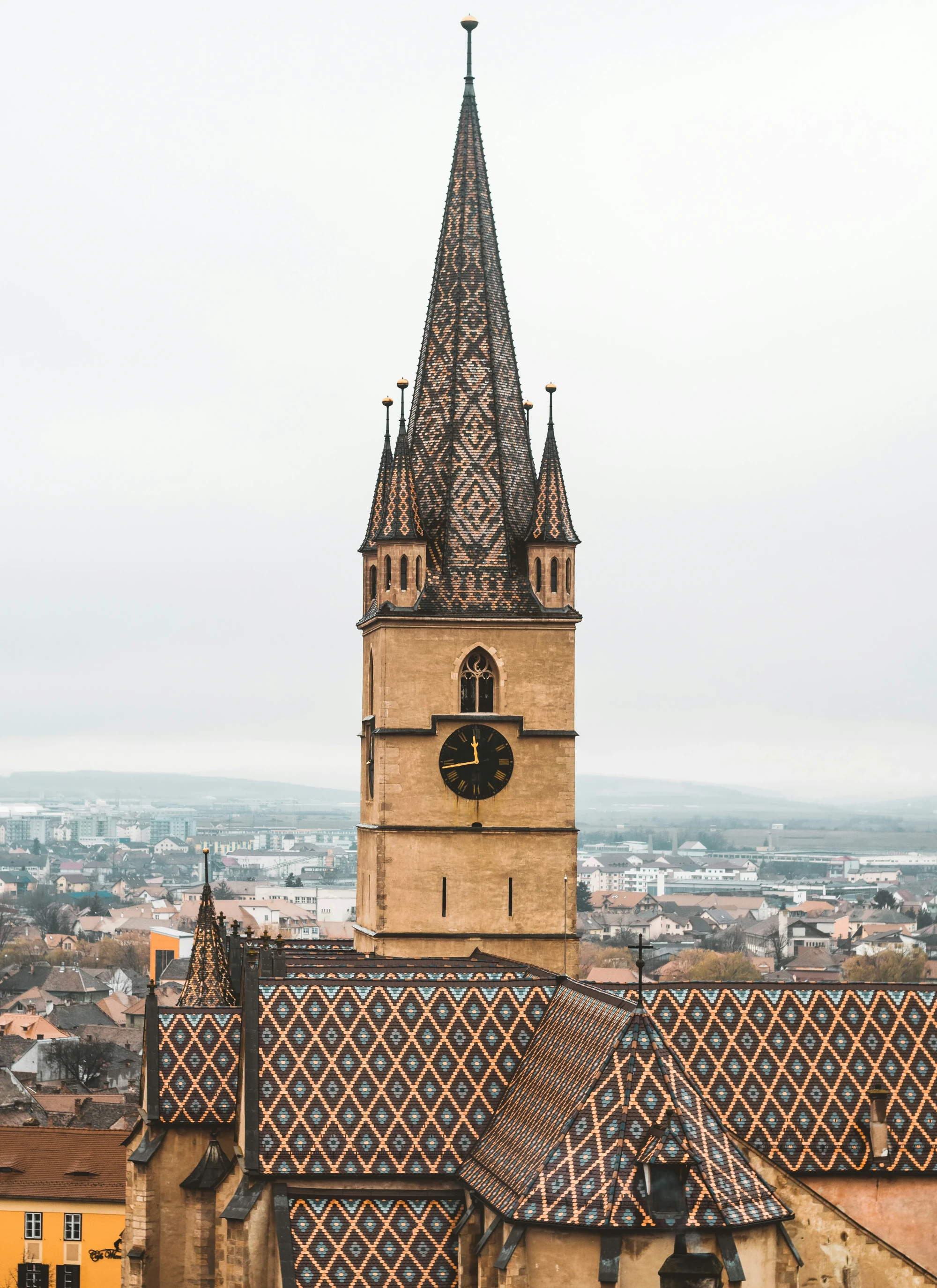 Day 10 Sibiu - Grand Square with Council Tower and historic houses